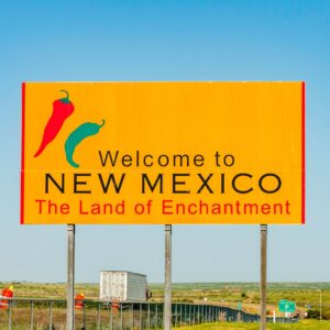 Welcome to New Mexico sign